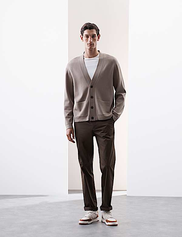 Relaxed Fit V-Neck Cardigan - UA