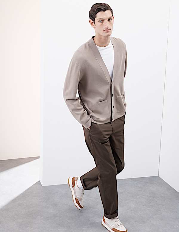 Relaxed Fit V-Neck Cardigan - UA