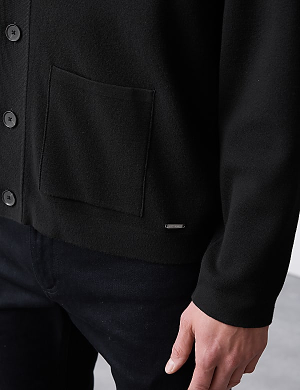 Relaxed Fit V-Neck Cardigan - KG