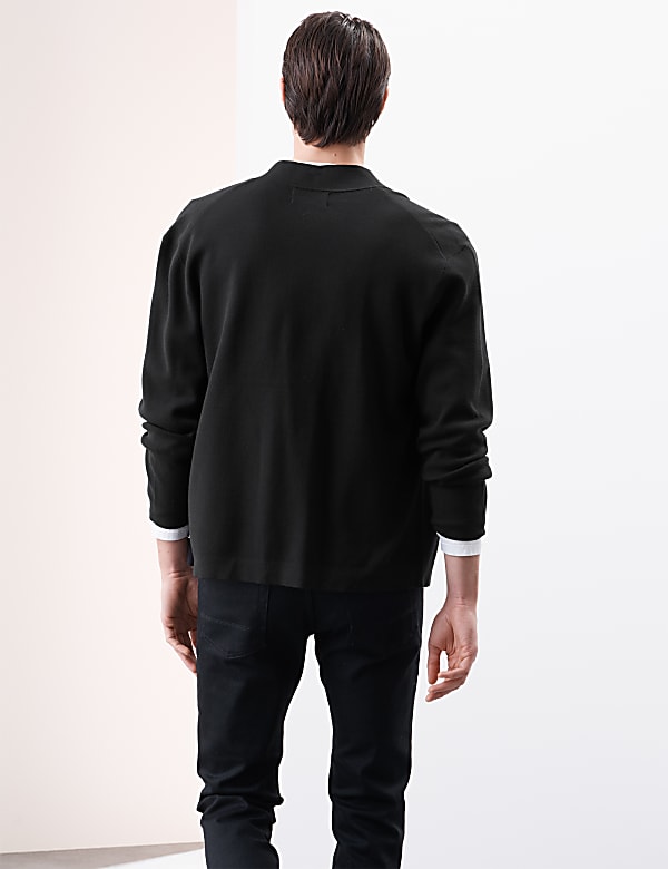 Relaxed Fit V-Neck Cardigan - KG