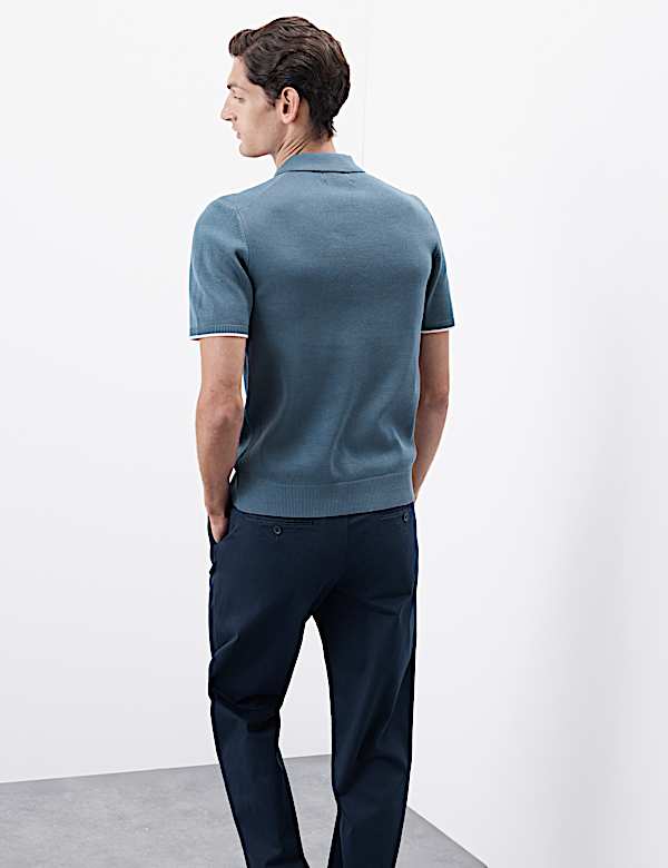 Mercerised Cotton Performance Knitted Polo - BG