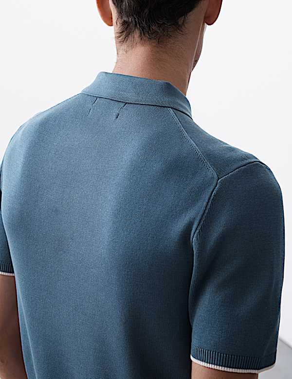 Mercerised Cotton Performance Knitted Polo - BG