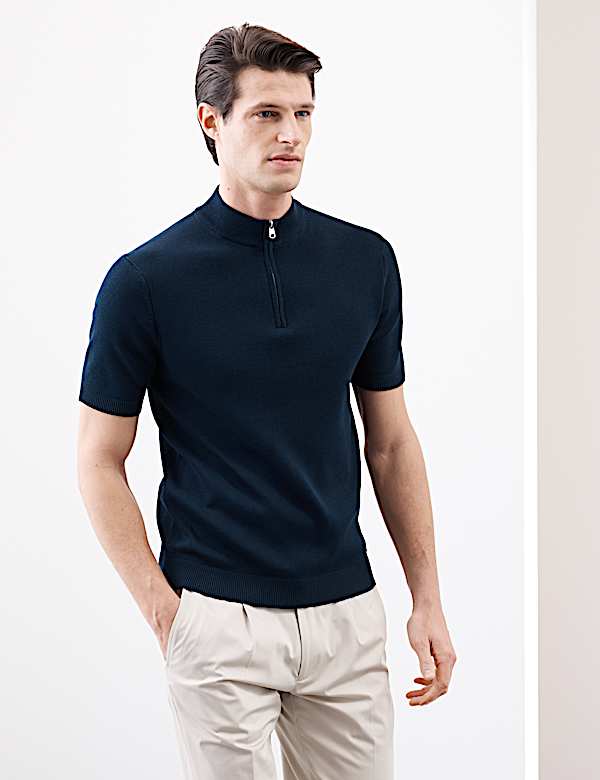 Mercerised Cotton Performance Knitted Polo - SK