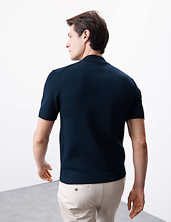 Mercerised Cotton Performance Knitted Polo - SK