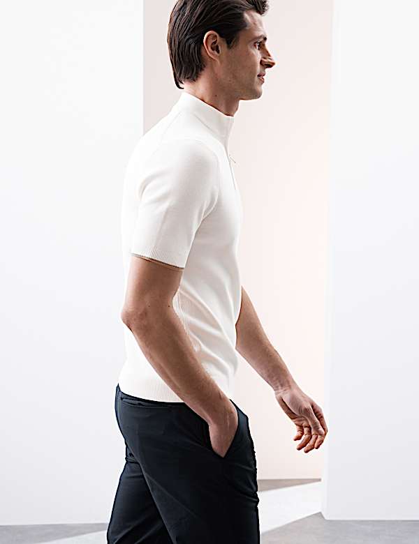 Mercerised Cotton Performance Knitted Polo - NO