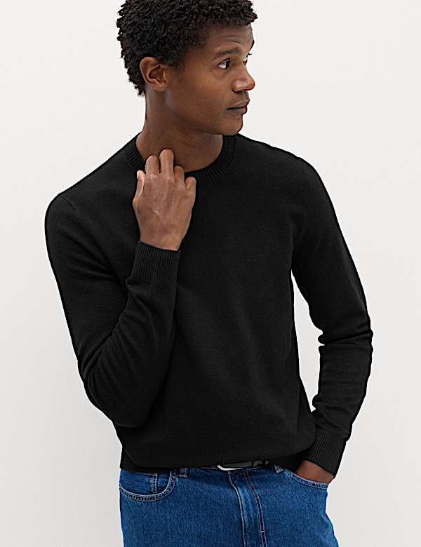 2 Pack Air Yarn Crew Neck Jumpers - AL