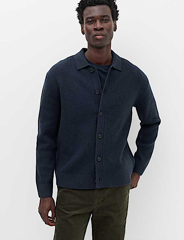 Air Yarn Button Through Cardigan