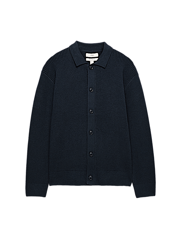 Air Yarn Button Through Cardigan