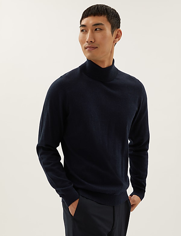 Cotton Rich Roll Neck Jumper
