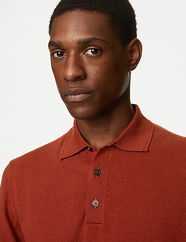 Cotton Rich Knitted Polo Shirt