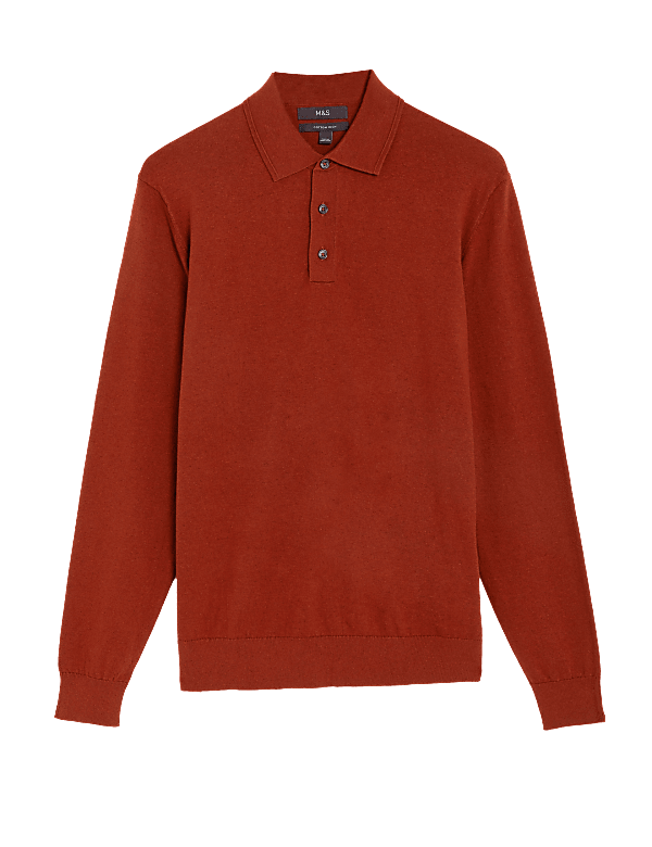 Cotton Rich Knitted Polo Shirt