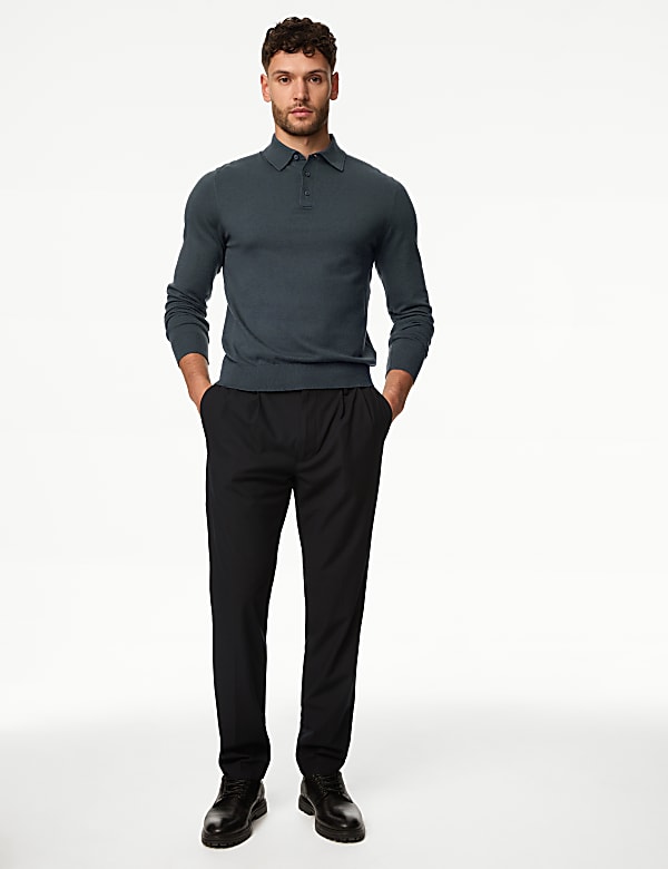 Cotton Rich Knitted Polo Shirt
