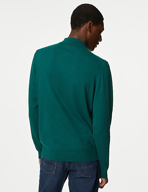 Cotton Rich Knitted Polo Shirt