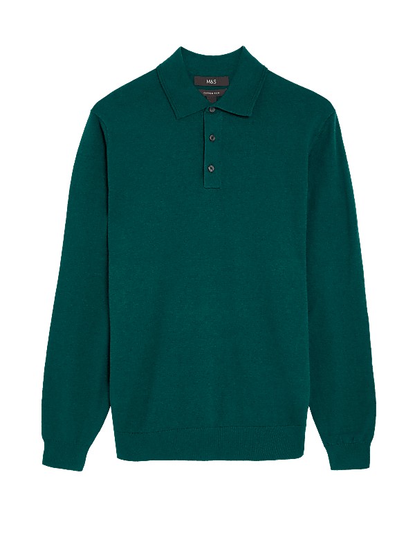 Cotton Rich Knitted Polo Shirt