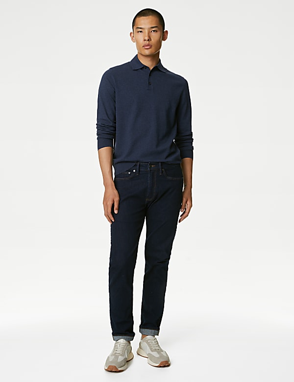 Cotton Rich Knitted Polo Shirt