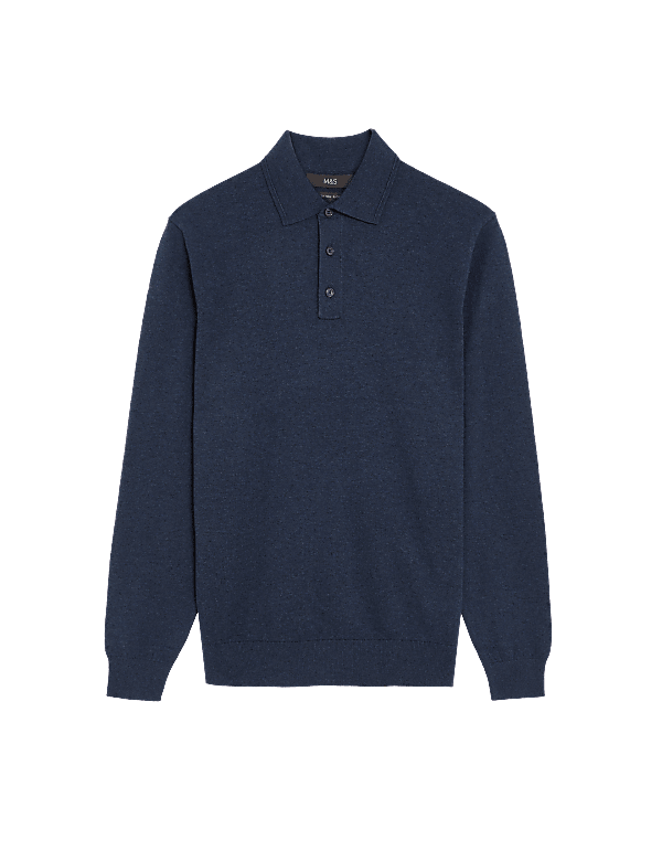 Cotton Rich Knitted Polo Shirt