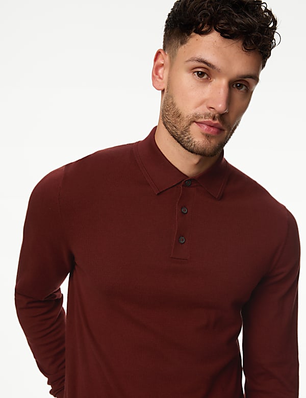 Cotton Rich Knitted Polo Shirt