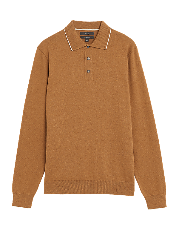 Cotton Rich Knitted Polo Shirt