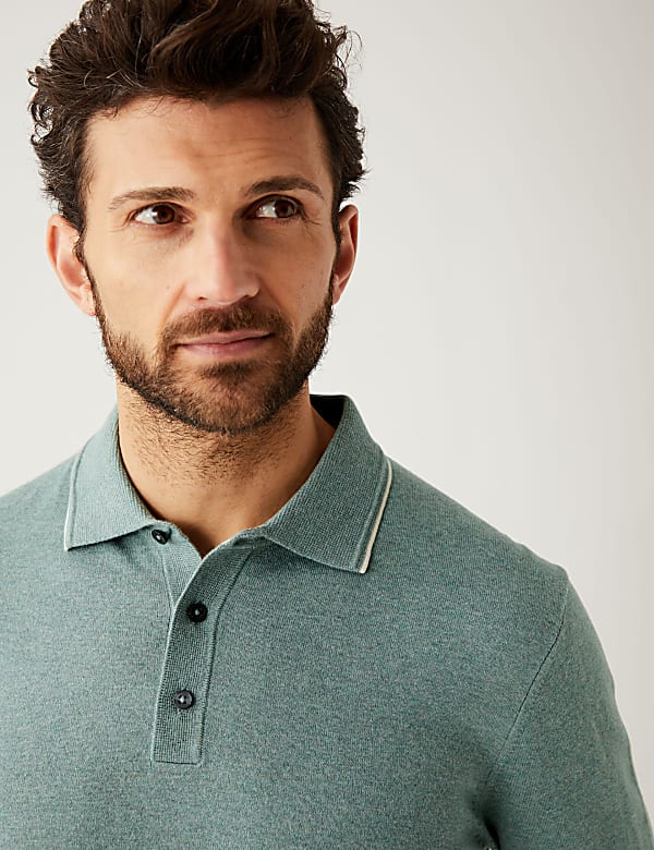 Cotton Rich Knitted Polo Shirt