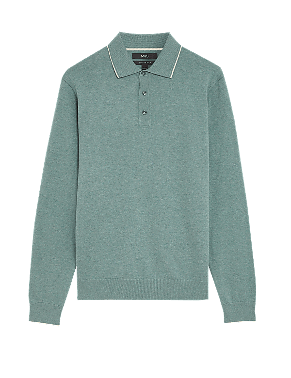 Cotton Rich Knitted Polo Shirt