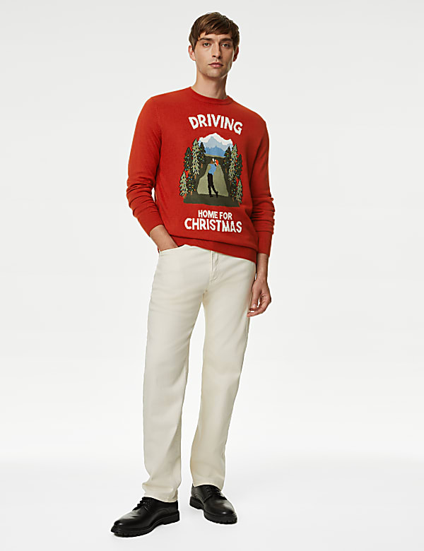 Golfer Christmas Crew Neck Jumper