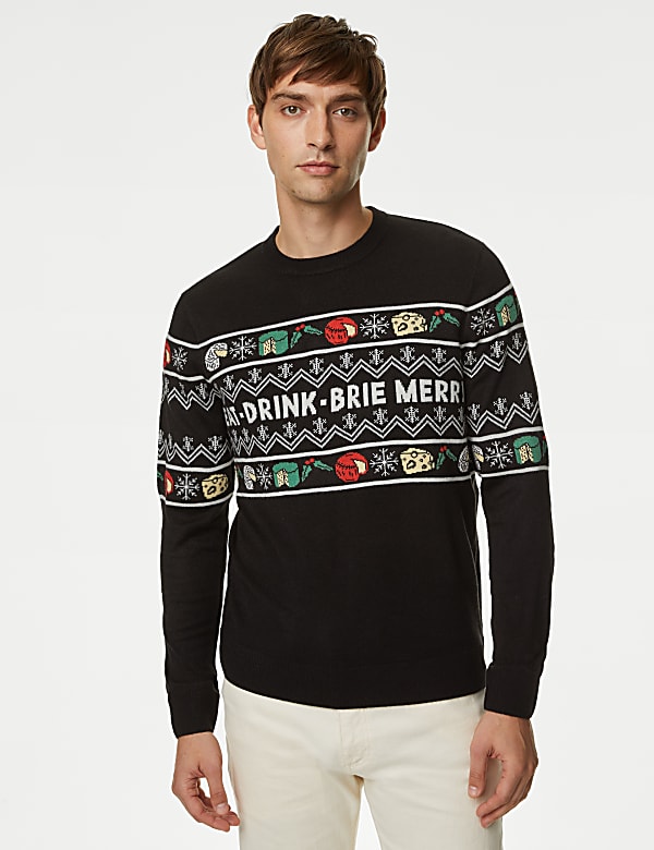 Fair Isle Cheese Christmas Jumper