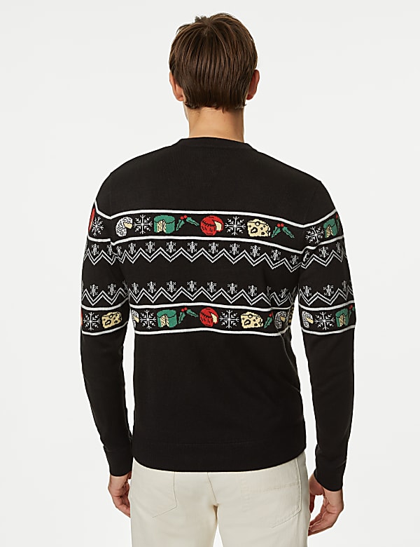 Fair Isle Cheese Christmas Jumper