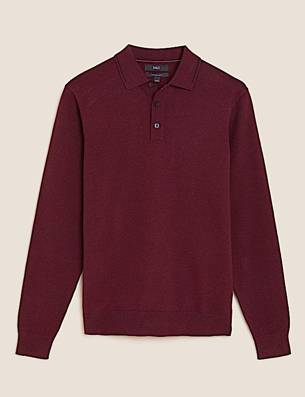 Cotton Rich Tipped Knitted Polo Shirt