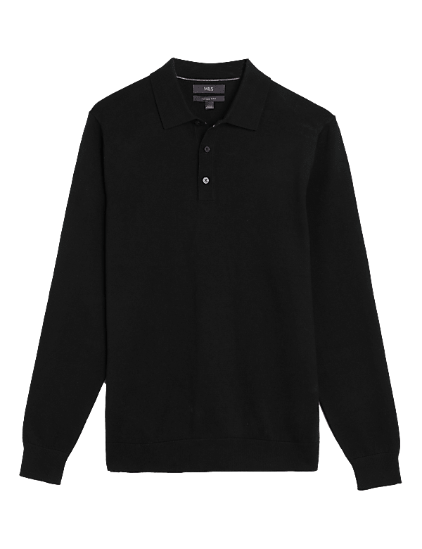 Cotton Rich Tipped Knitted Polo Shirt