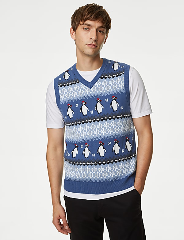 Sleeveless christmas jumper hotsell