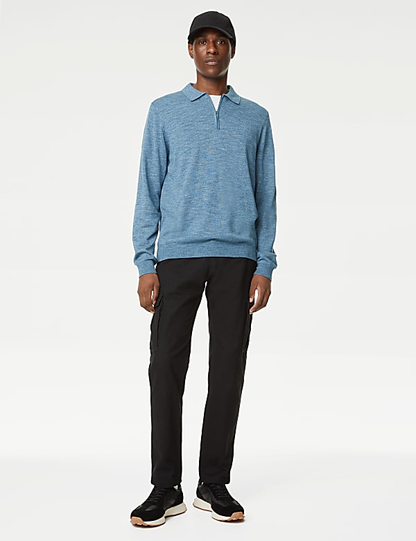 Knitted zip polo clearance