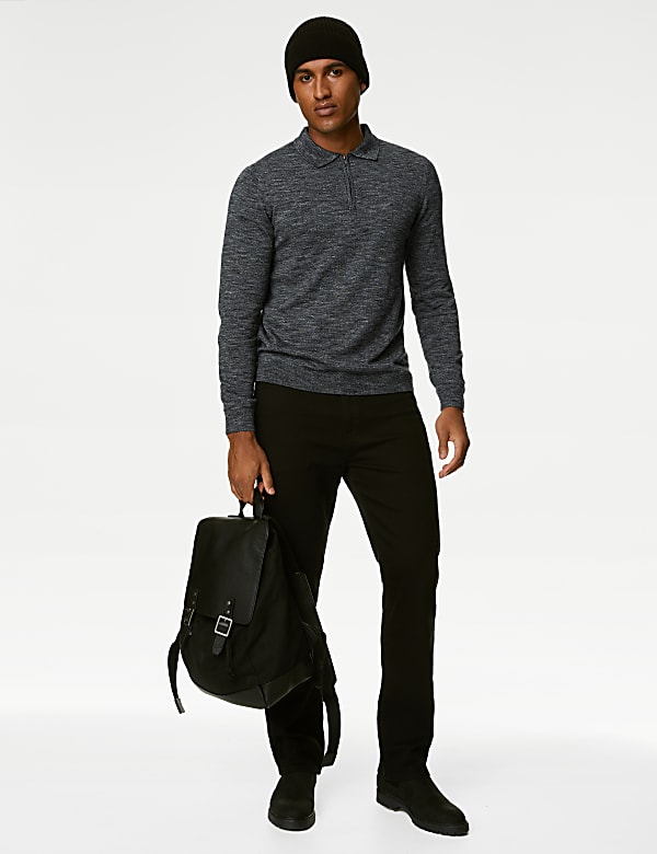 Kemeja Polo Rajut Bahan Katun Beristleting - ID