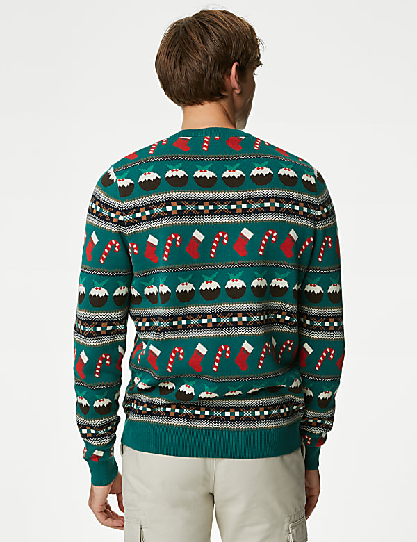 Pure Cotton Fair Isle Christmas Jumper