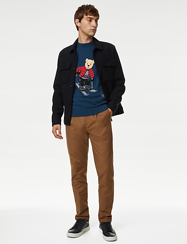 Pure Cotton Ski Spencer Bear™ Christmas Jumper