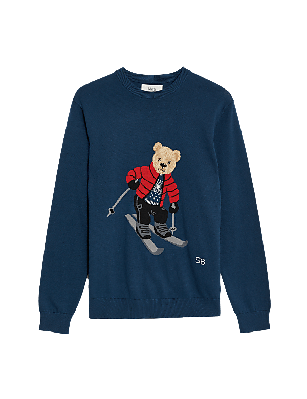 Pure Cotton Ski Spencer Bear™ Christmas Jumper