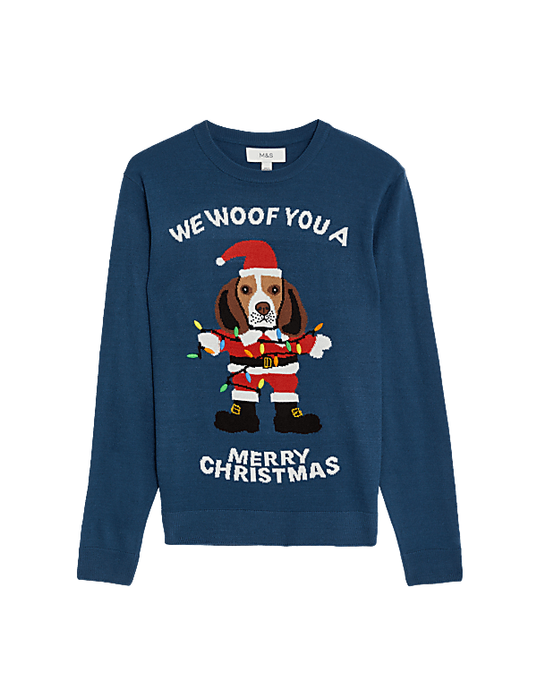 Dog Christmas Crew Neck Jumper