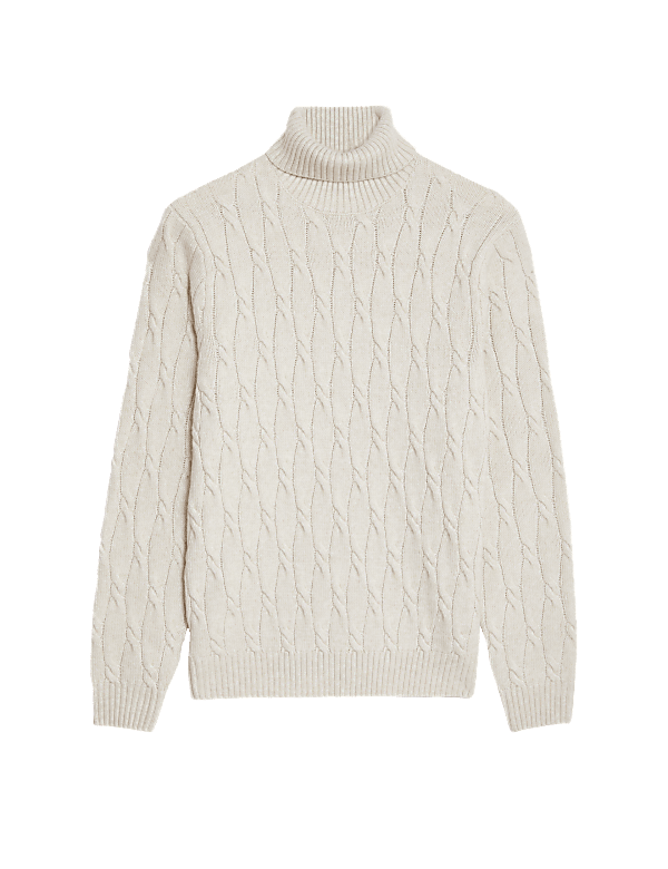Cable High Neck Jumper