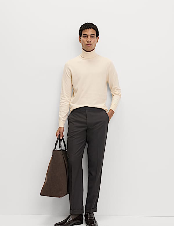 Cotton Rich Roll Neck Jumper