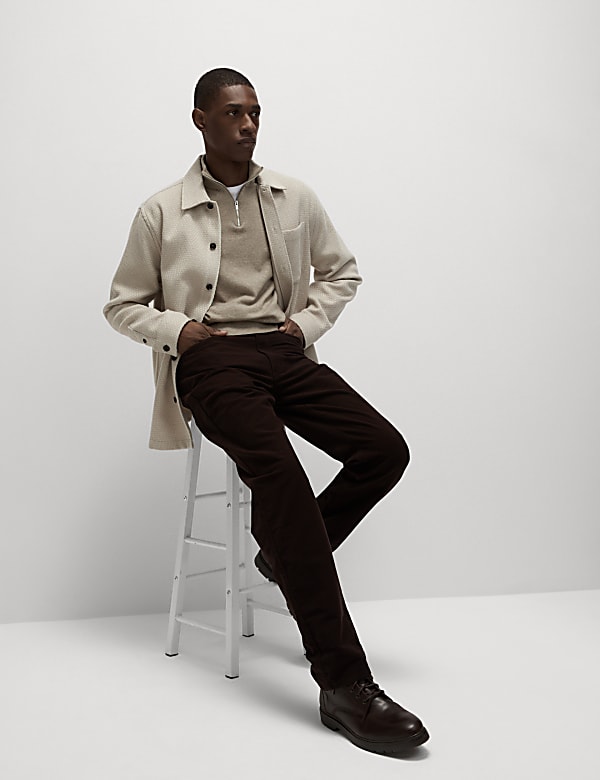 Cotton Rich Half Zip Jumper - NL