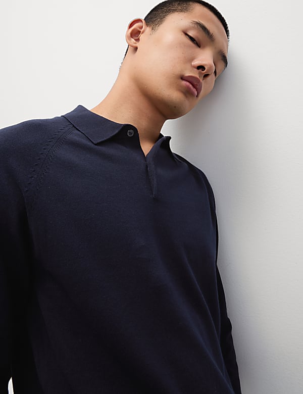 Cotton Rich Knitted Polo Shirt