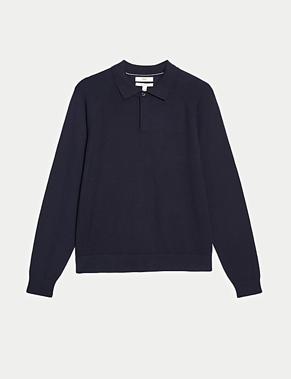Cotton Rich Knitted Polo Shirt - NZ