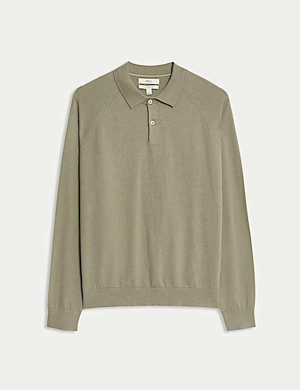 Cotton Rich Knitted Polo Shirt - MV