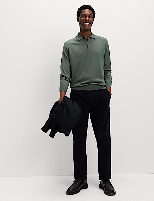 Cotton Rich Knitted Polo Shirt - CZ