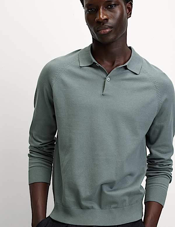 Cotton Rich Knitted Polo Shirt