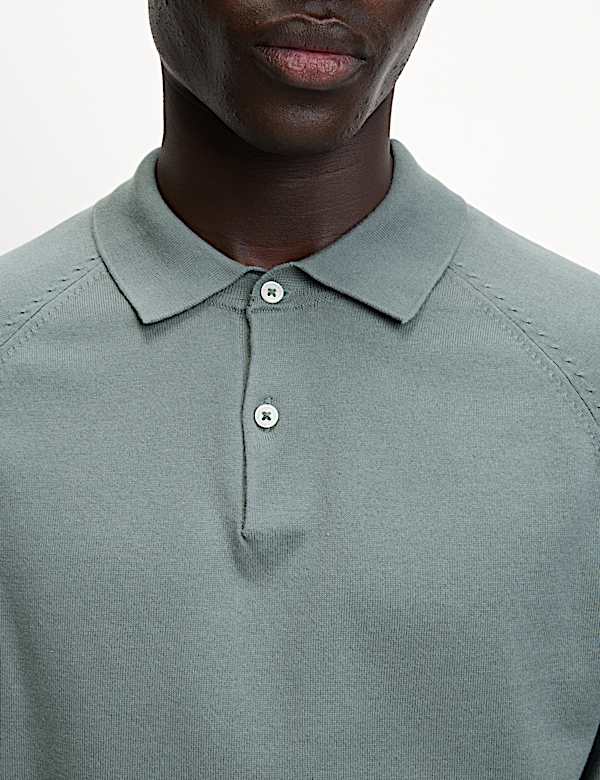 Cotton Rich Knitted Polo Shirt