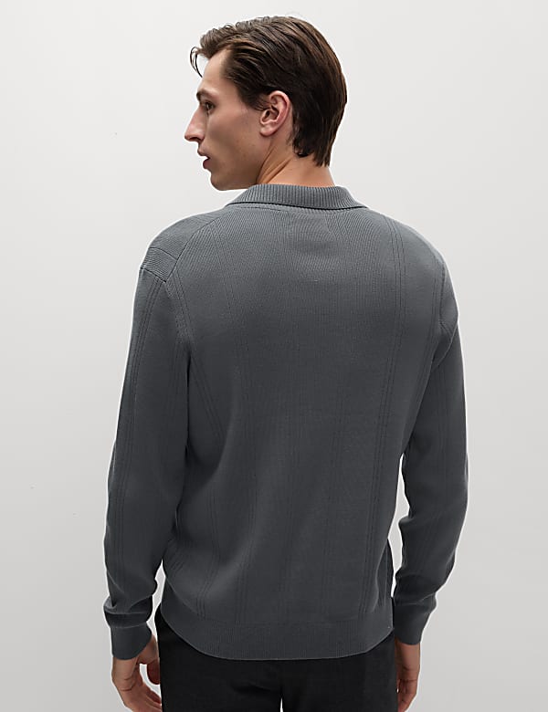 Polo en maille de coton et modal mélangé - CA