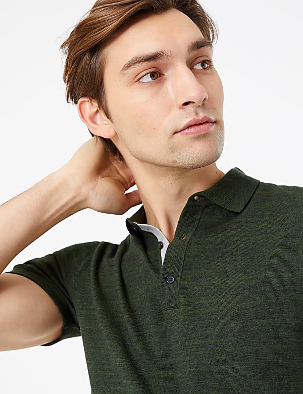 Cotton Rich Short Sleeve Knitted Polo