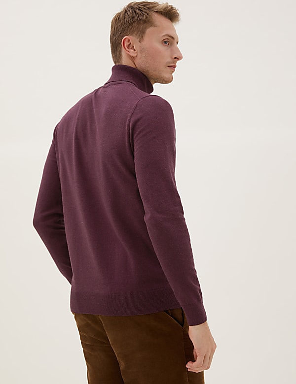 Cotton Rich Roll Neck Jumper