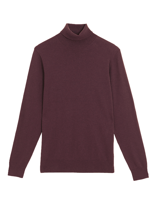 Cotton Rich Roll Neck Jumper