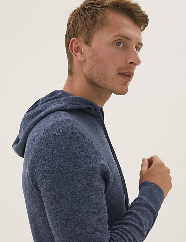 Pure Cotton Knitted Hoodie